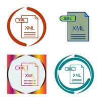 icono de vector xml