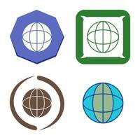 Unique Globe Vector Icon