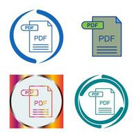 icono de vector de pdf