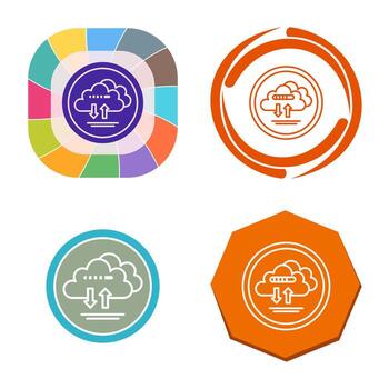 Cloud Data Vector Icon