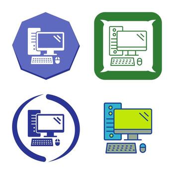 Computer Vector Icon