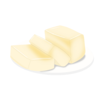 Isolated tofu on plate png