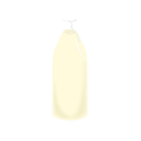 Isolated milk jar glass png