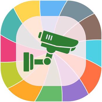 Security Camera Vector Icon