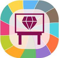 Diamond Exhibit Vector Icon