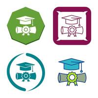 icono de vector de graduación