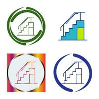 icono de vector de escaleras