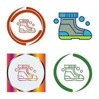 Ski Boots Vector Icon