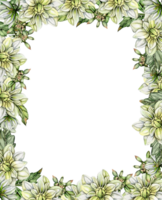 Flowers square frame with dahlia. png