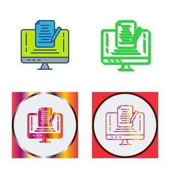 nota, vector, icono vector