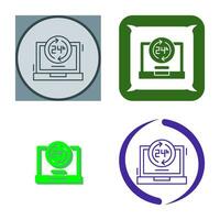 24 Hours Vector Icon