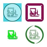 Forklift Vector Icon