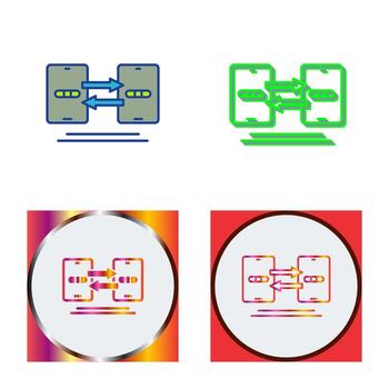 Data Synchronization Vector Icon