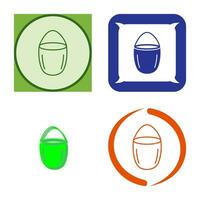 Unique Water Bucket Vector Icon