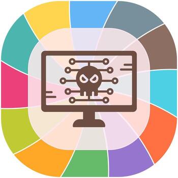 icono de vector de malware