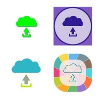 Unique Upload to Cloud Vector Icon