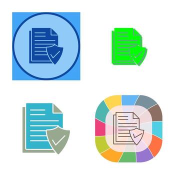 Valid Document Vector Icon