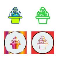 Unique Lecture Vector Icon