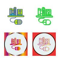 Digital Library Vector Icon