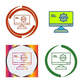 Unique Code Optimization Vector Icon