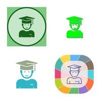 Graduate Student Vector Icon