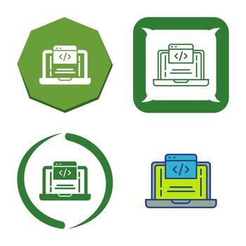 icono de vector de codificación