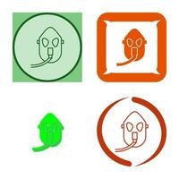Unique Oxygen Mask Vector Icon