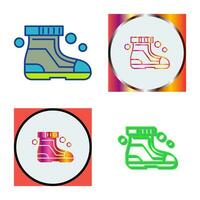 Ski Boots Vector Icon