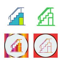 icono de vector de escaleras