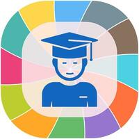 Graduate Student Vector Icon