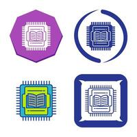 icono de vector de cpu