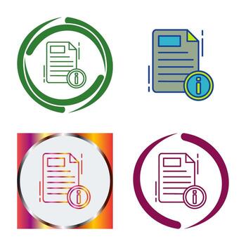 icono de vector de documento