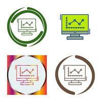 Line Chart Vector Icon