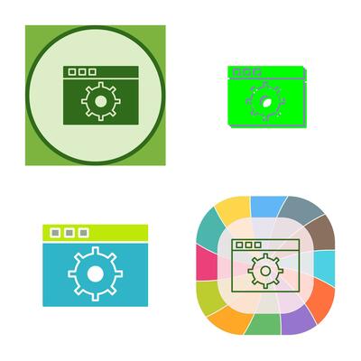Unique Settings Vector Icon