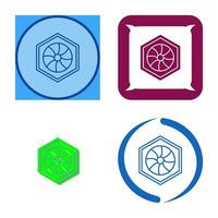 Unique Hexagonal Diaphram Vector Icon