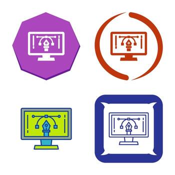 icono de vector de aprendizaje electrónico