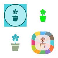 Flower Pot Vector Icon