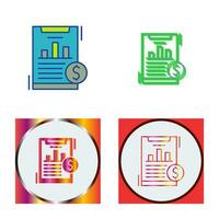 Financial Analytics Vector Icon