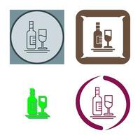 White Wine Vector Icon