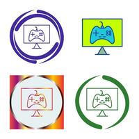 Unique Online Games Vector Icon