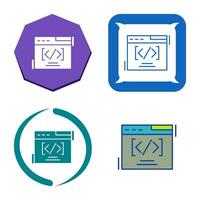 Web Coding Vector Icon