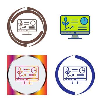 icono de vector de computadora