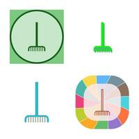 Fork picking Leaves Vector Icon