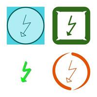 Unique Flash Vector Icon