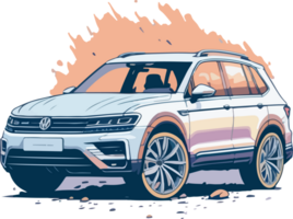 suv carro ilustração ai generativo png