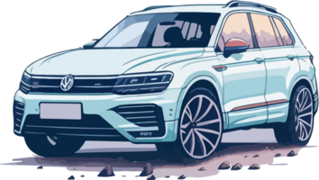 suv auto cartone animato ai generativo png