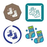 Winter Socks Vector Icon