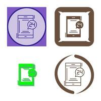 24 Hours Vector Icon