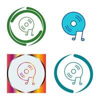 Unique Music CD Vector Icon