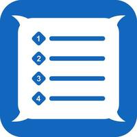 Unique Numbered list Vector Icon
